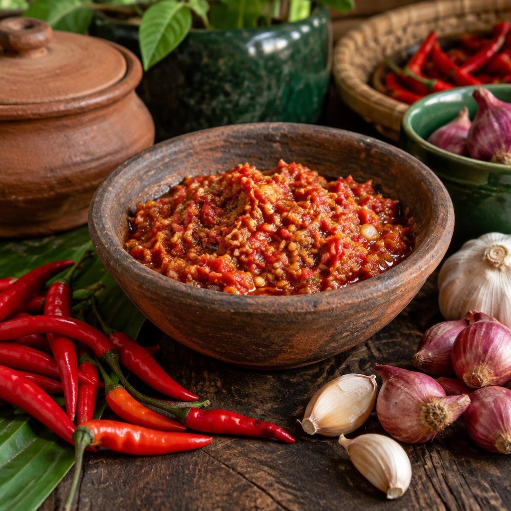 Javaanse sambel — eksempre fa fu nyan en, AI-prenki